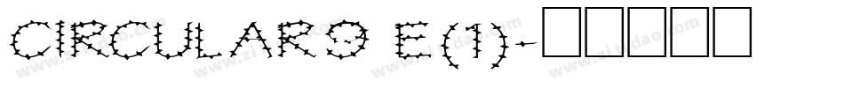 CIRCULAR9 E(1)字体转换
